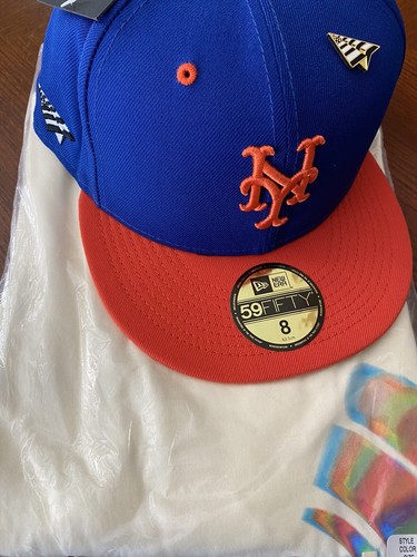 X NEW YORK METS MLB FITTED HAT SIZE 8 