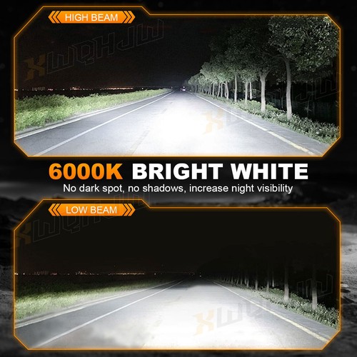 4X H11+H11 LED Headlight Kit High Low Beam Bulbs Super Bright 6000K White - Picture 9 of 12