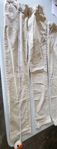 Lot Of 2 Children's place girls uniform skinny 14 chino Khaki Pants - Picture 8 of 9