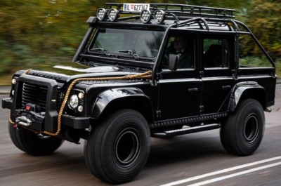 JAMES BOND SPECTRE RADLAUF SET FÜR DEFENDER 110 - SCHWARZ GLÄNZEND LRC1115 