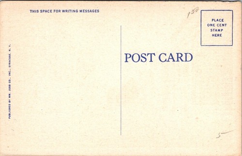 Lyons NY William Street Business Section Autos Linen postcard IQ5 - Picture 2 of 2