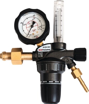 Flaschendruckminderer ProControl  Flowmeter Argon/CO2 200bar 1-stufig 16l/min
