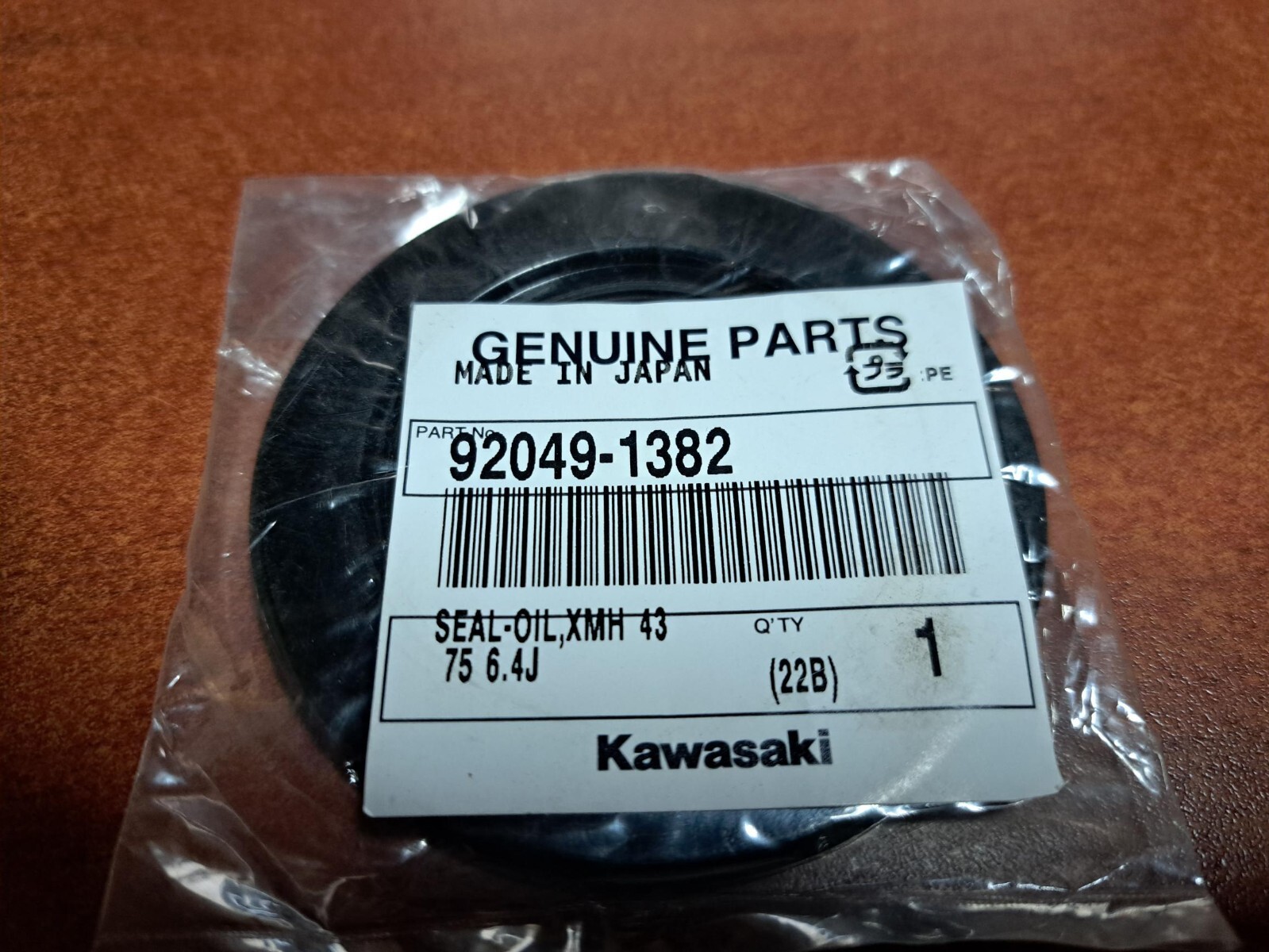 2011 Kawasaki Z1000 OEM Frame XMH 43 75 6.4j Oil Seal for sale