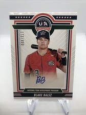 2022 Panini Stars and Stripes Blake Balsz Auto /499 USA Baseball