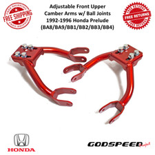 Godspeed Adj. Front Upper Camber Arms W Ball Joints For 1992-1996 Honda Prelude