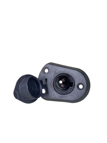 MARINE BOAT 2-PRONG NYLON STERN LIGHT POLE BASE BLACK COVER SOCKET FOR PLUG-IN - 第 3/6 張圖片