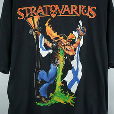 Rare! 1998 Stratovarius t shirt 98 tour Full Size S -5XL SE024