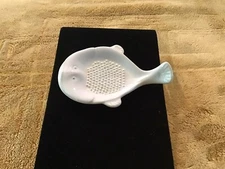 Ginger Garlic Grater Dish Fish Flounder White Porcelain Japan Keilen