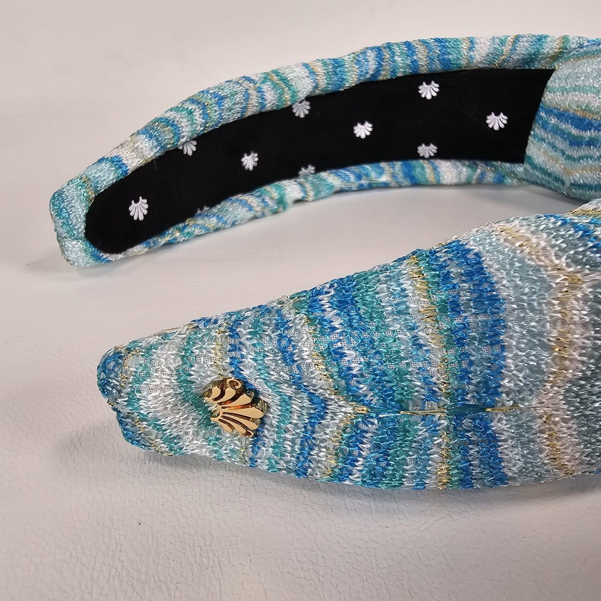 NWT LELE SADOUGHI Knit Veronica Blue Headband | eBay display picture 2