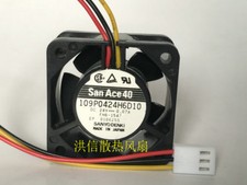 1 PCS SANYO Fan 109P0424H6D10 DC 24V 0.07A 4020 4cm 3 pin