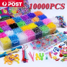 Large Rainbow Loom Band Storage Case Kit 70 Bands Board Hook Clips Free Charms For Sale Online Ebay