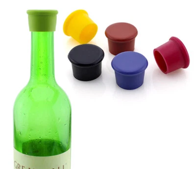 6 x Silikon Kronkorken Flaschenverschluss Dichtungsstopfen Flasche Bier Wein NEU - Bild 1 von 4