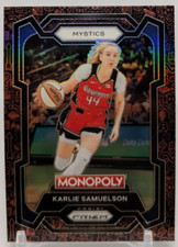 2024 Panini Prizm WNBA Monopoly Karlie Samuelson Red Classic Icons-#33 - Mystics