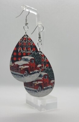 CHRISTMAS EARRINGS BABY IT'S COLD OUTSIDE #155 JUST IN TIME! LQQK!