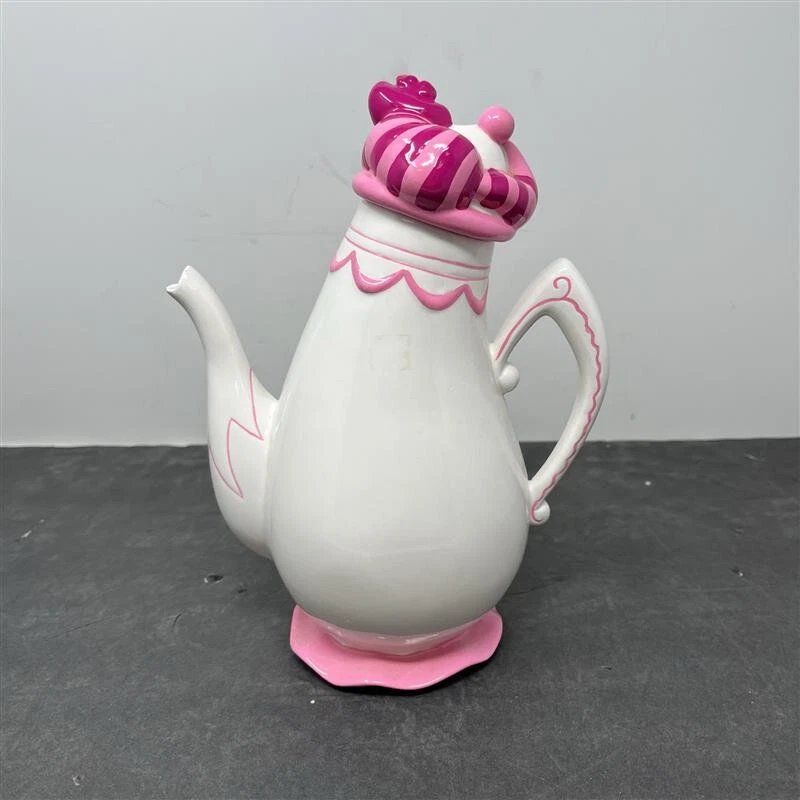 Disney Treasure Craft Alicia en el País de las Maravillas Gato Cheshire Tetera Tarro de Cerámica Decoración Foto 3 de 4