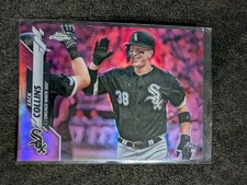 2020 Topps Chrome Zack Collins #87 Pink Refractor Rookie White Sox Baseball Card