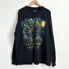 Urban Outfitters Shirt S/M Long Sleeve Oversized Joshua Tree Art Print Black