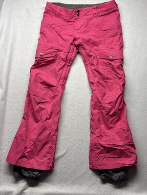 Burton Dry Ride Pants Women s Pink Size L Snowboard Ski Bootcut Flare Nam Dinh