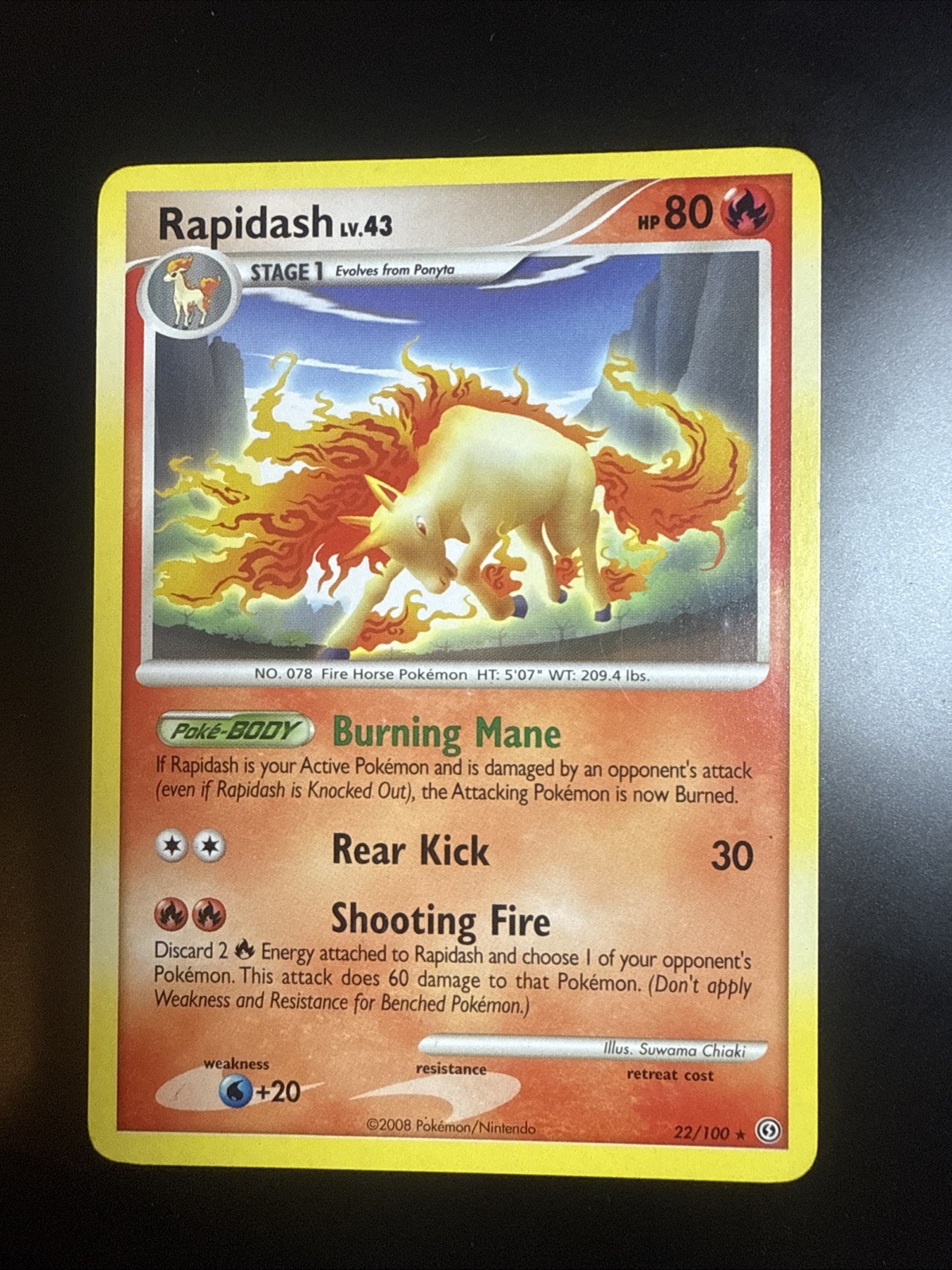 Rapidash 22/100 Stormfront Regular