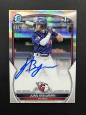 /499 JUAN BENJAMIN 2023 BOWMAN CHROME 1ST REFRACTOR AUTO GUARDIANS🔥