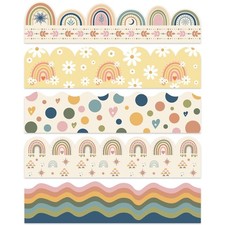 Boho Bulletin Board Borders 98.4 ft Classroom Borders for Bulletin Board Deco...