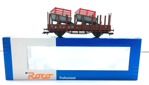 Roco H0 Rungenwagen mit Ladung 323 1 650-6 - DB - in EVP # 13377 | Condition: Gebraucht