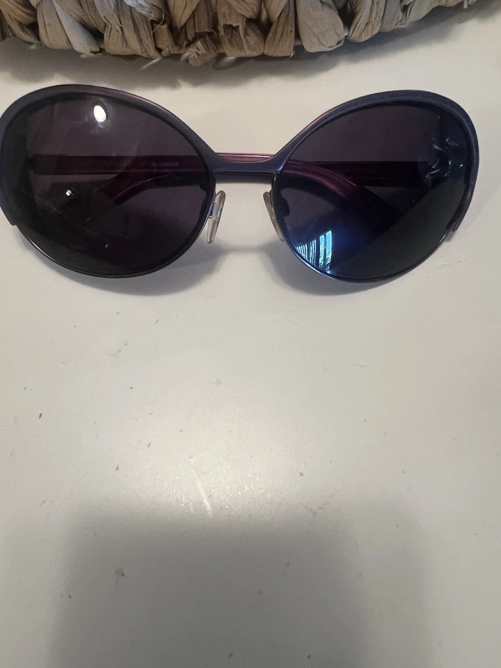 Gafas de sol JIL SANDER púrpura JS102S marco de gran tamaño hecho en Italia marcos solamente Foto 3 de 4