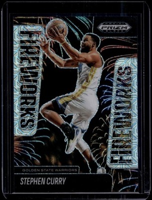 2024-25 Prizm Black Basketball Stephen Curry #2 Fireworks Mojo /25