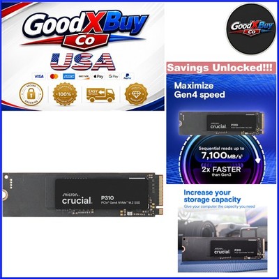 1TB PCIe 4.0 NVMe SSD M.2 2280 for Laptop Desktop Gaming Console Black