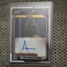 Topps 24 Bowman Chrome Abdias De La Cruz ON CARD Autograph CPA-ADL Diamondbacks