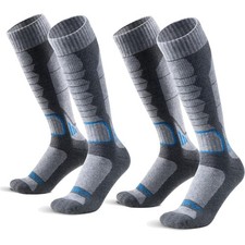 Merino Wool Ski Socks for Men, Women  Youth - Over-the-Calf Full Cushion The...