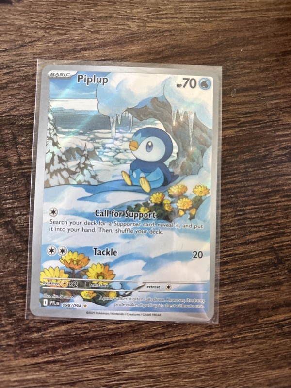 Pokemon Piplup 098/094 Me02: Phantasmal Flames Holo