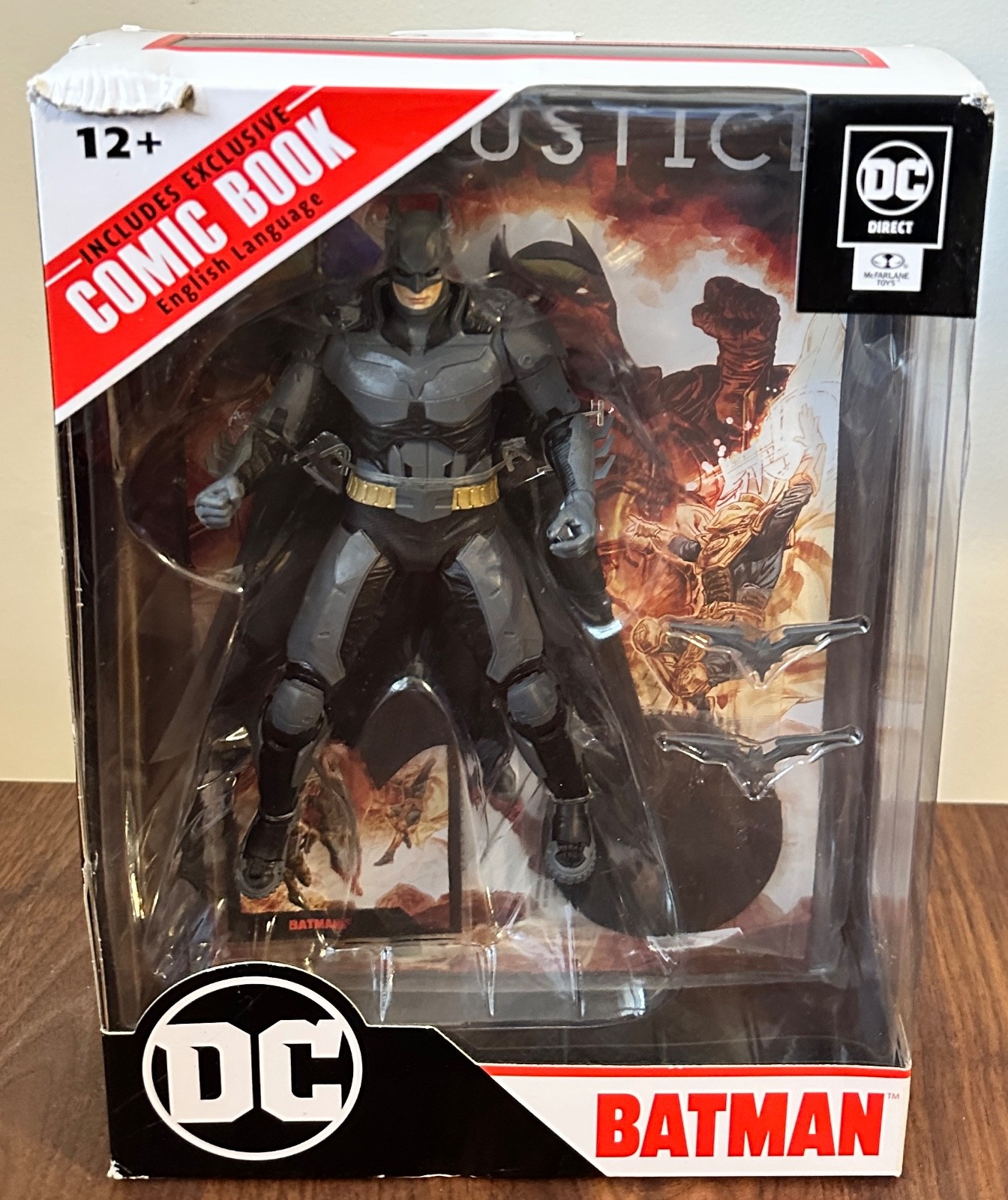 DC Multiverse McFarlane Batman Injustice 2 Comic Page Punchers New Damaged Box