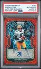 2020 PANINI PRIZM AUTO-RED SHIMMER #363 JORDAN LOVE RC /35 PSA AUTHENTIC AUTO 10