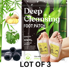 body detox Foot patches Remove Toxins Deep Cleansing 3box 30patches herbal