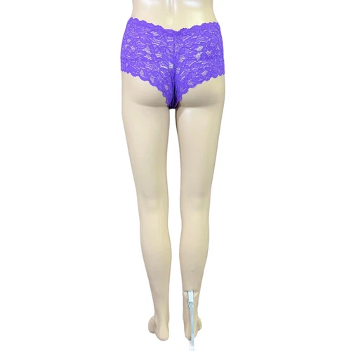 Angelina Womens Panties Underwear Lace Cheeky Boyshort Purple Small 0 2 - Picture 6 of 11