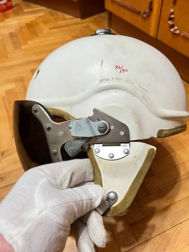Casque de vol ancien armée de l'air soviétique ZSh-3M - Casque pilote époque guerre froide - URSS - Photo 8/21