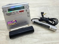 Excellent aiwa AM-F90 Portable MD Recorder Player Tested Remote Battery Box