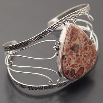 Asteroid Edelstein 925 Sterling Silber Handarbeit Armreif Schmuck Geschenk für Sie