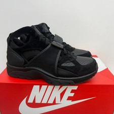 Nike Air Trainer Huarache Triple Black Sneakers Retro IB0497-002 Mens Size