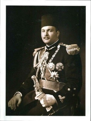 EGYPT KINGDOM 1951 KING FAROUK,MARECHALLE SCHOOL PRINTED WALL PHOTO 