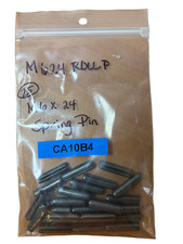 Grainger Approved M6X24MM Metric Coiled Spring Pin 24 mm Black (Pack of 25)