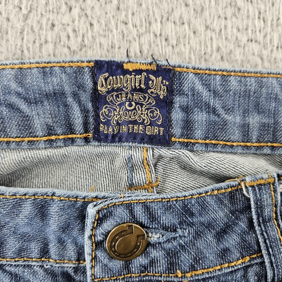 Женские джинсы Cowgirl Up 10 (34x35) синие Dont Fence Me In Western Cowgirl Chore - Изображение 4 из 4