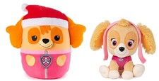 Paw Patrol Plush Bundle of 2, 6" Skye and 12: Winter Skye Squish Official