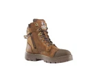 Steel Blue Men's Southern Cross Zip Scuff Steel Toe Safety Boot, Brown