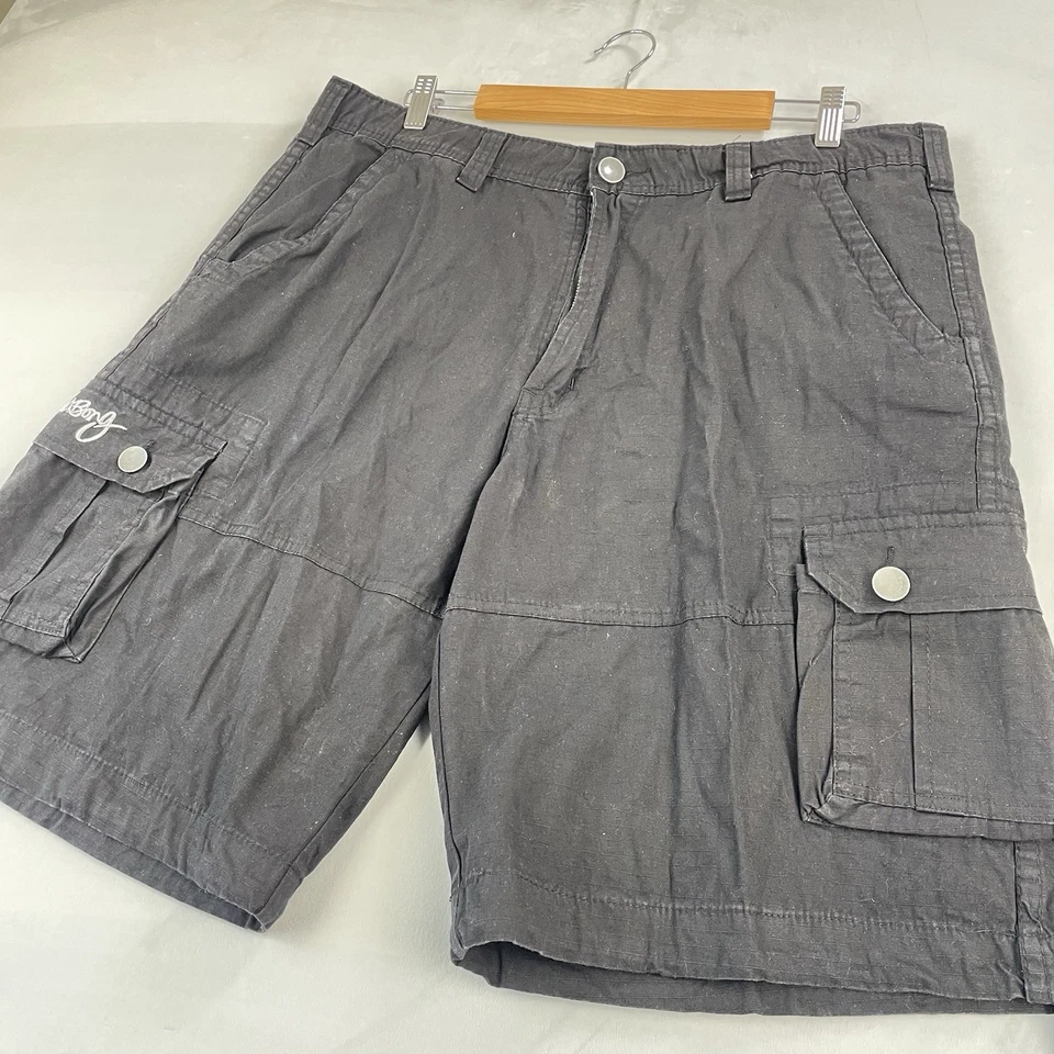 Vintage Billabong Cargo Shorts Mens Size 38 Black Baggy Surf Skate Retro 90s Y2k - image 4 of 4