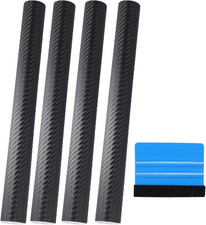 Carbon Folie, Carbon Autofolie Matt Schwarz 30 X 150 Cm, Selbstklebende 3D Vinyl