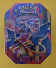 Pokémon TCG Sealed Mega Charizard Tin, 4 Booster Packs Promo English