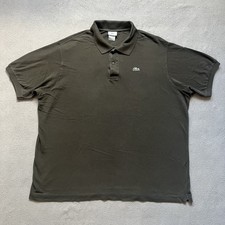 Lacoste Shirt Mens 9 Green Sports Tennis Aligator Logo Pique Polo XXL