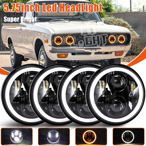 For Datsun 620 Pickup 72-74 5-3/4" 5.75 INCH Round LED Headlights HI/LO Beam DRL